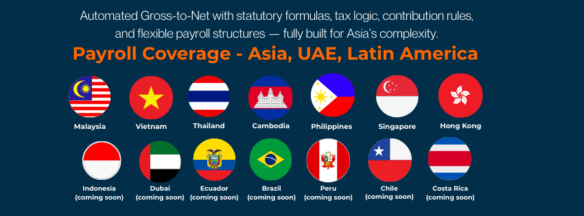 HR Forte multi countries payroll compliance - Asia, UAE, LATAM