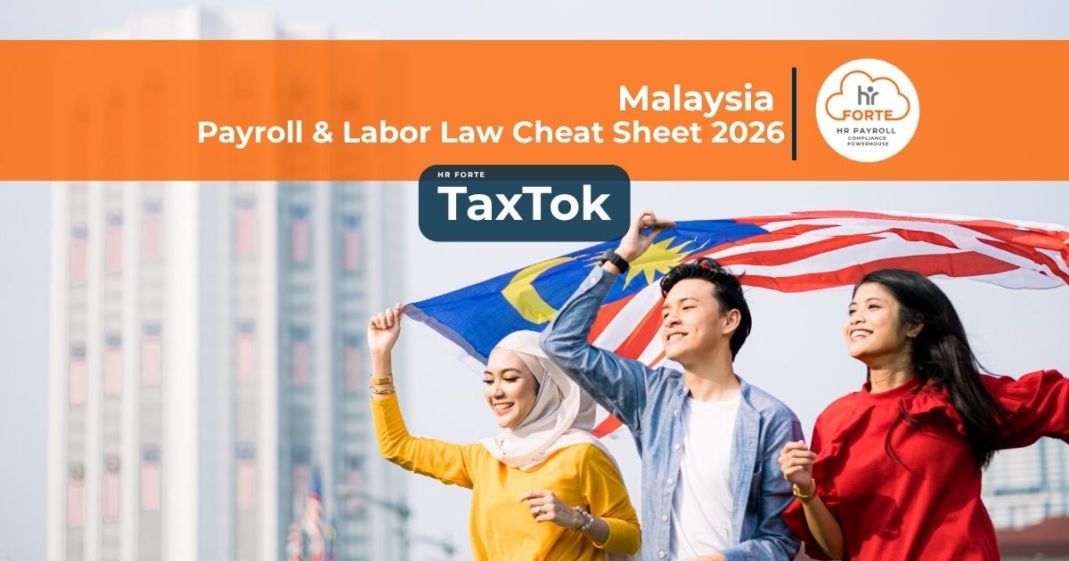 Malaysia Payroll & Labor Law Cheat Sheet 2026 by HR Forte